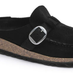 Birkenstock Women's Buckley Suede - Black- Medium/Narrow -Step Vibe Shop 1017826 detail 1 1