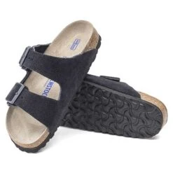 Birkenstock Arizona Suede Soft Footbed -Midnight- Medium/Narrow -Step Vibe Shop 1020716 sole
