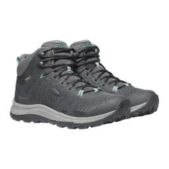 Keen Women's Terradora II Mid Waterproof Hiking Boot - Magnet/Ocean Wave - Regular (B) -Step Vibe Shop 1022353 PLA large