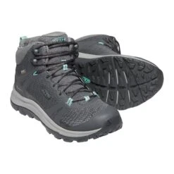 Keen Women's Terradora II Mid Waterproof Hiking Boot - Magnet/Ocean Wave - Regular (B) -Step Vibe Shop 1022353 PPS large