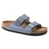 Birkenstock Arizona SFB Oil Leather Sandal - Dusty Blue - Regular/Wide
