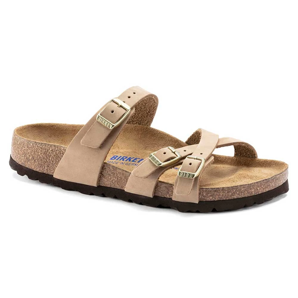 Birkenstock Women's Franca Nubuck Soft Footbed - Sandcastle- Regular/Wide 1 Birkenstock Women's Franca Nubuck Soft Footbed - Sandcastle- Regular/Wide
