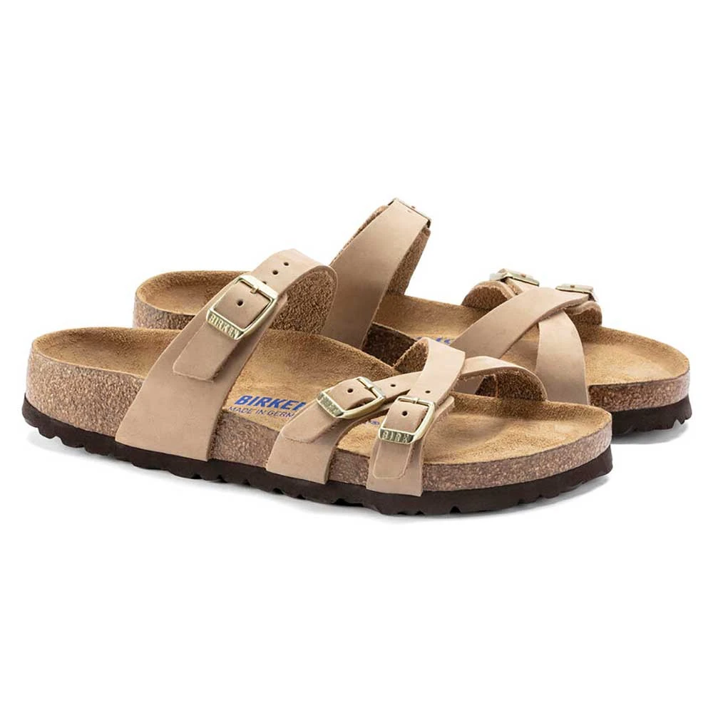 Birkenstock Women's Franca Nubuck Soft Footbed - Sandcastle- Regular/Wide 2 Birkenstock Women's Franca Nubuck Soft Footbed - Sandcastle- Regular/Wide - Image 2