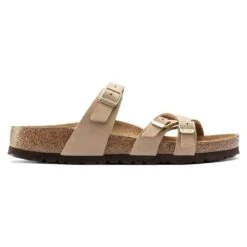 Birkenstock Women's Franca Nubuck Soft Footbed - Sandcastle- Regular/Wide 7 Birkenstock Women's Franca Nubuck Soft Footbed - Sandcastle- Regular/Wide -Step Vibe Shop 1022956 side