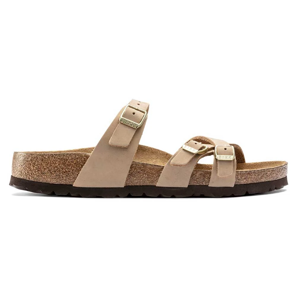 Birkenstock Women's Franca Nubuck Soft Footbed - Sandcastle- Regular/Wide 3 Birkenstock Women's Franca Nubuck Soft Footbed - Sandcastle- Regular/Wide - Image 3