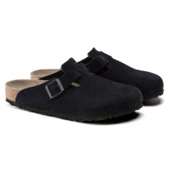 Birkenstock Women's Boston Soft Footbed - Midnight - Regular -Step Vibe Shop 1023865 pair