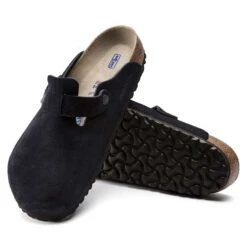Birkenstock Women's Boston Soft Footbed - Midnight - Regular -Step Vibe Shop 1023865 sole