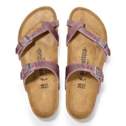 Birkenstock Women's Mayari Oiled Leather Sandal - Lavender - Regular/Wide -Step Vibe Shop 1025053 top