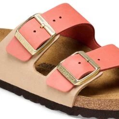 Birkenstock Women's Arizona Nubuck Sandal - Mars/Sandcastle - Regular (B) -Step Vibe Shop 1025757 detail 1