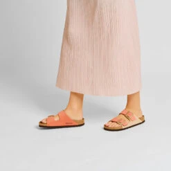 Birkenstock Women's Arizona Nubuck Sandal - Mars/Sandcastle - Regular (B) -Step Vibe Shop 1025757 f look f