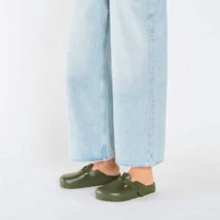 Birkenstock Women's Boston EVA Clog - Khaki - Medium/Narrow (B) -Step Vibe Shop 1026215 f look f