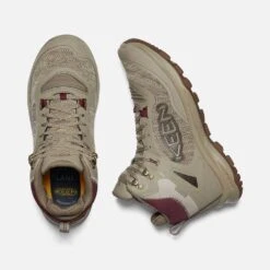 Keen Women's Terradora Flex Mid WP Hiking Boot - Plaza Taupe/Windsor Wine - Regular (B) -Step Vibe Shop 1026878 PLD PDP