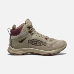 Keen Women's Terradora Flex Mid WP Hiking Boot - Plaza Taupe/Windsor Wine - Regular (B)