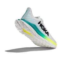 Hoka Women's Mach 5 Running Shoe - White/Blue Glass - Regular (B) -Step Vibe Shop 1127894 WBGL 4