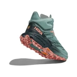 Hoka Women's Speedgoat 5 Mid GTX Trail Running Shoe - Agave/Spruce - Regular (B) -Step Vibe Shop 1127919 ASPR 4