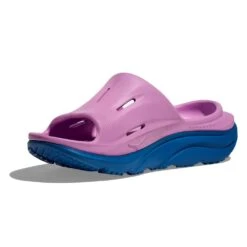 Hoka Unisex Ora Recovery Slide 3 - Cyclamen/Coastal Sky -Step Vibe Shop 1135061 CCSK 3