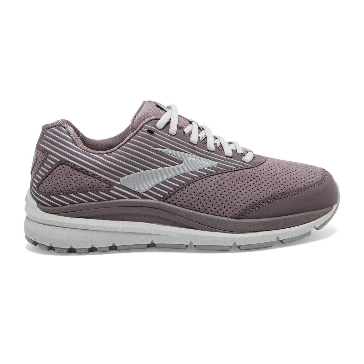 BROOKS Women's Addiction Walker Suede Walking Shoe - Shark/Alloy/Oyster - Wide (D) 1 BROOKS Women's Addiction Walker Suede Walking Shoe - Shark/Alloy/Oyster - Wide (D)