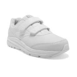 BROOKS Women's Addiction Walker VStrap 2 Walking Shoe - White/White- Regular (B) -Step Vibe Shop 120309 142 A Addiction Walker V Strap 2