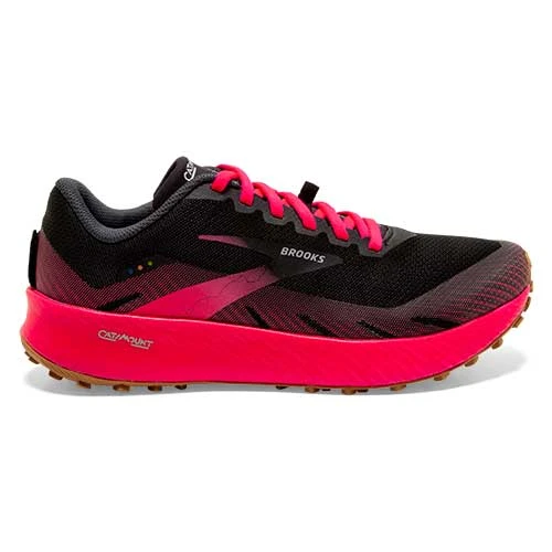 BROOKS Women's Catamount Trail Shoe - Black/Pink - Regular (B) 1 BROOKS Women's Catamount Trail Shoe - Black/Pink - Regular (B)