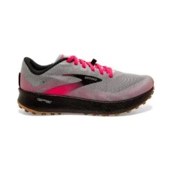 BROOKS Women's Catamount Trail Running Shoe - Alloy/Pink/Black - Regular (B)
