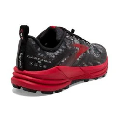 BROOKS Women's Cascadia 16 Trail Shoe - Black/Grey/Red- Regular (B) 9 BROOKS Women's Cascadia 16 Trail Shoe - Black/Grey/Red- Regular (B) -Step Vibe Shop 120363 008 H Cascadia 16