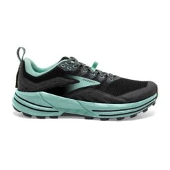BROOKS Women's Cascadia 16 Trail Shoe- Black/Ebony/Yucca - Wide (D)