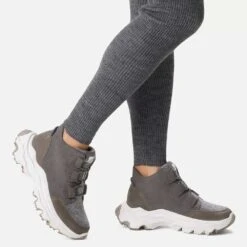 Sorel Women's Kinetic Breakthru Caribou WP Boot- Quarry- Regular (B) -Step Vibe Shop 2028281 052 a9