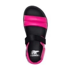 Sorel Women's Viibe Sandal - Fuchsia Fizz/Black- Regular (B) -Step Vibe Shop 2030511 650 u