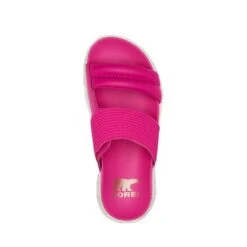 Sorel Women's Viibe Slide - Fuchsia Fizz/Sea Salt -Regular (B) -Step Vibe Shop 2030531 650 u