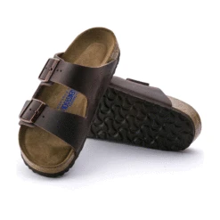 Birkenstock Arizona Soft Footbed Habana Dark Brown Oiled Leather Sandal- Regular/Wide -Step Vibe Shop 452761 sole