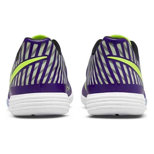 Unisex Nike Lunar Gato II IC Soccer Shoe -Electro Purple/Volt/Black - Image 4