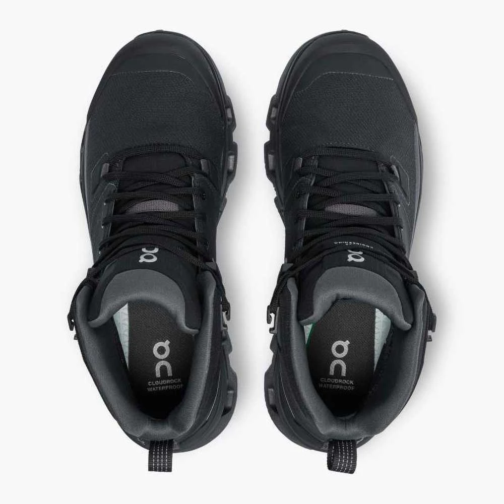 On Running Women's Cloudrock 2 Waterproof Hiking Boot- Black/Eclipse- Regular (B) 6 On Running Women's Cloudrock 2 Waterproof Hiking Boot- Black/Eclipse- Regular (B) - Image 6