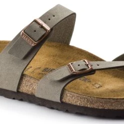 Birkenstock Mayari Cork Stone Birko-Flor Nubuck Sandal- Regular/Wide -Step Vibe Shop 71071 detail 1