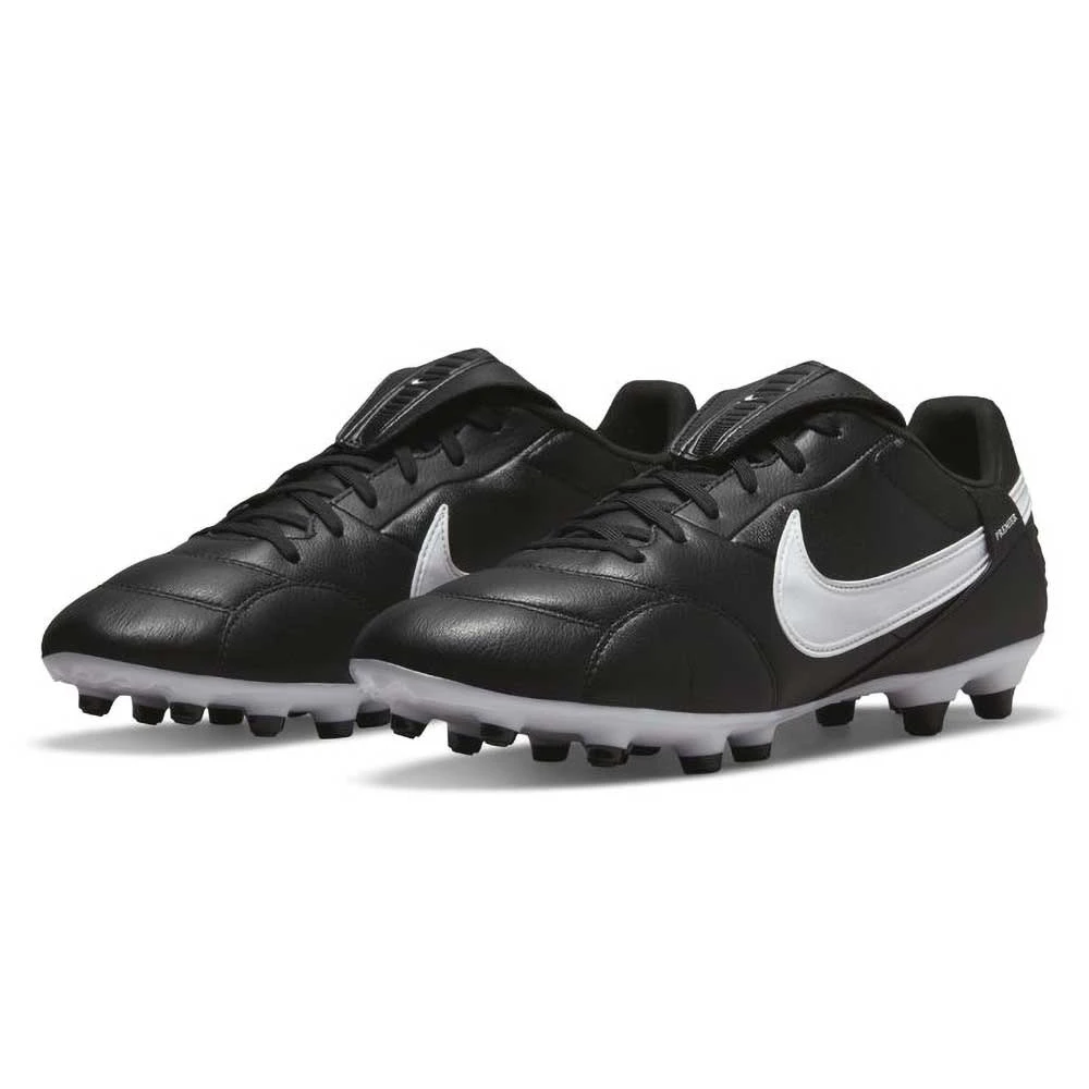 Nike Unisex Premier III FG Soccer Shoe- Black/White 2 Nike Unisex Premier III FG Soccer Shoe- Black/White - Image 2