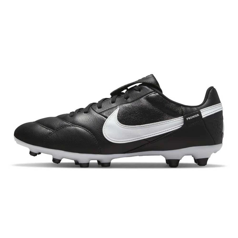 Nike Unisex Premier III FG Soccer Shoe- Black/White 3 Nike Unisex Premier III FG Soccer Shoe- Black/White - Image 3