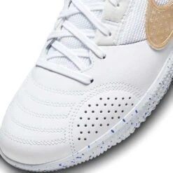 Unisex Nike Streetgato IC Soccer Shoes- White/Metallic Gold/Hyper Royal - Regular (D) -Step Vibe Shop AURORA DC8466 174 PHSYD001 2000
