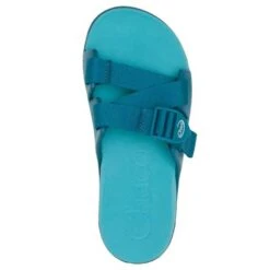 Chaco Women's Chillos Slide - Ocean Blue- Regular (B) -Step Vibe Shop CHAW JCH109118 022221 S22 TOP