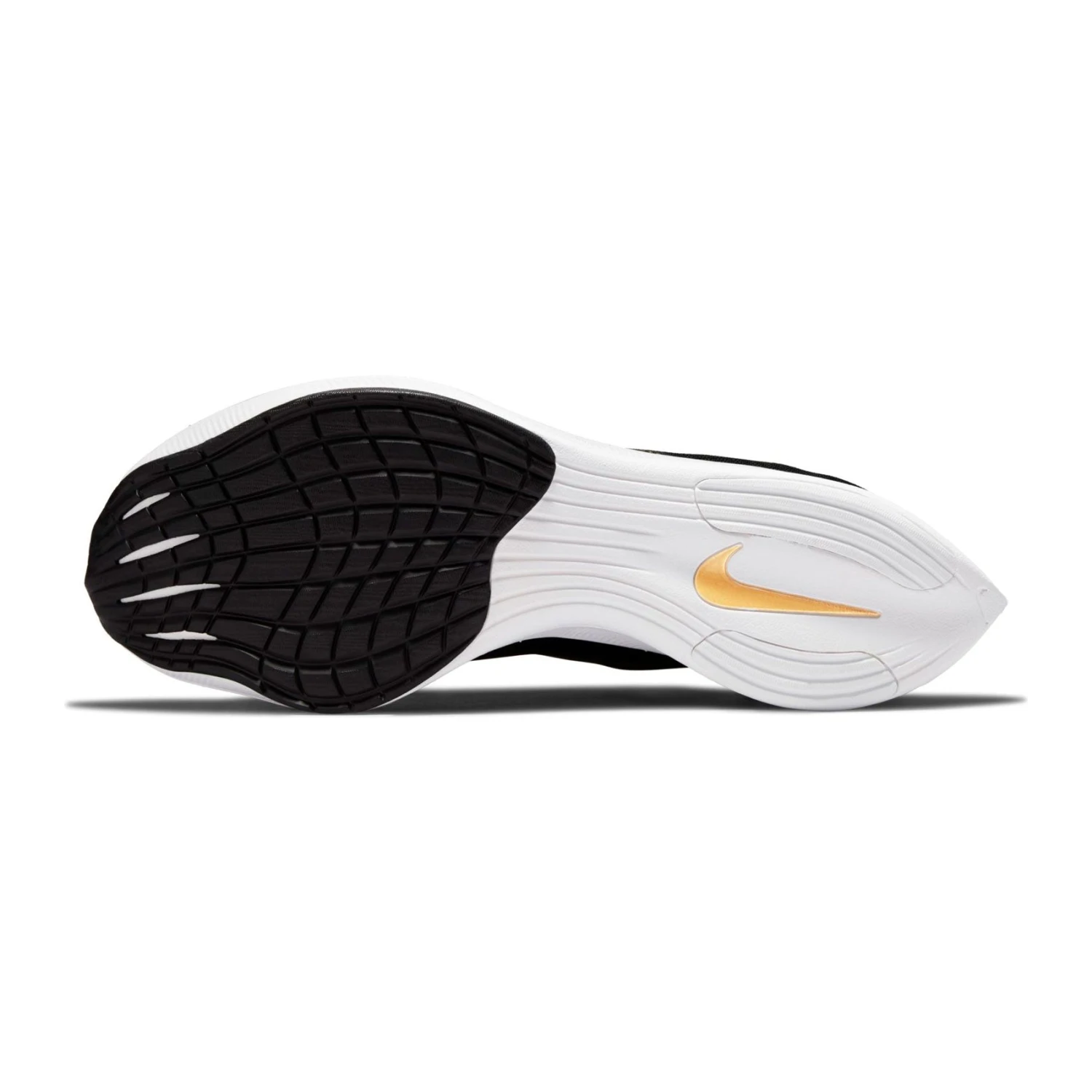 Nike Women's ZoomX Vaporfly Next % 2 Racing Shoe - Black/White/Metallic Gold Coin - Regular (B) 3 Nike Women's ZoomX Vaporfly Next % 2 Racing Shoe - Black/White/Metallic Gold Coin - Regular (B) - Image 3