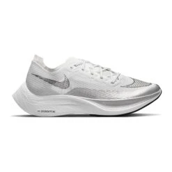 Nike Women's ZoomX Vaporfly Next% 2 Running Shoe - White/Black-Metallic Silver - Regular (B)