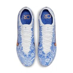 Unisex Nike Mercurial Zoom Vapor 15 Elite CR7 FG Soccer Shoe - White/Metallic Copper - Regular (D) -Step Vibe Shop DQ5299 182 PHCTH001 2000