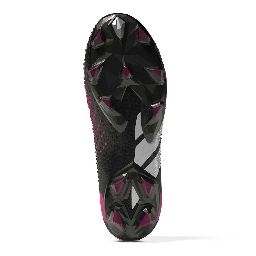 ADIDAS Unisex Predator Accuracy 1 FG Soccer Shoe - Core Black/Ftwr White/Team Shock Pink 2 - Regular (D) 2 ADIDAS Unisex Predator Accuracy 1 FG Soccer Shoe - Core Black/Ftwr White/Team Shock Pink 2 - Regular (D) - Image 2