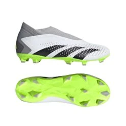 ADIDAS Unisex Predator Accuracy .3 Laceless FG - Cloud White/ Core Black / Lucid Lemon- Regular (D) -Step Vibe Shop GZ0021 22 model