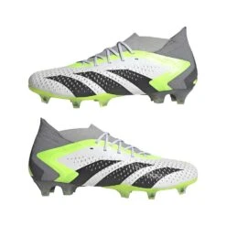 Unisex Adidas Predator Accuracy.1 FG Soccer Shoes - Ftwwht,Cblack,Luclem - Regular (D) 12 Unisex Adidas Predator Accuracy.1 FG Soccer Shoes - Ftwwht,Cblack,Luclem - Regular (D) -Step Vibe Shop GZ0035 11 FOOTWEAR Photography Mirrored Pair View white 86827