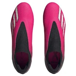 ADIDAS Unisex X Speedportal.3 LL FG Soccer Shoe - Team Shock Pink 2/Zero Metalic/Core Black - Regular (D) -Step Vibe Shop GZ5065