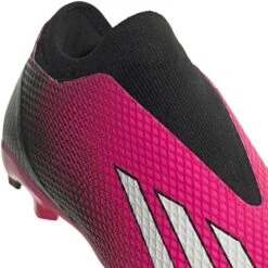 ADIDAS Unisex X Speedportal.3 LL FG Soccer Shoe - Team Shock Pink 2/Zero Metalic/Core Black - Regular (D) -Step Vibe Shop GZ5065 03