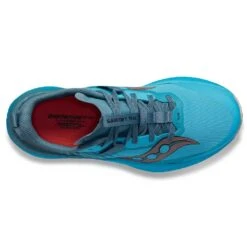 Saucony Women's Endorphin Edge Trail Shoe- Ocean/Loam- Regular (B) -Step Vibe Shop S10773 31 3
