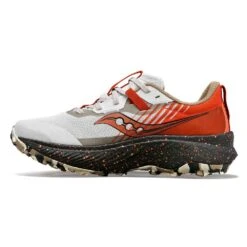 Saucony Women's Endorphin Edge Trail Shoe- Fog/Zenith -Step Vibe Shop S10773 86 2