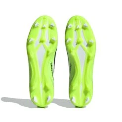 ADIDAS Unisex X Crazyfast .3 FG Cleats- Cloud White / Core Black / Lucid Lemon- Regular (D) -Step Vibe Shop X Crazyfast.3 Firm Ground Cleats White HQ4534 03 standard