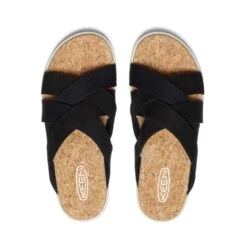 Keen Women's Elle Mixed Slide - Black/Birch - Regular (B) -Step Vibe Shop elle mix4