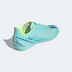 Unisex Adidas X Speedportal .4 IC Soccer Shoe - Clear Aqua/Powder Blue/Solar Yellow- Regular (D) -Step Vibe Shop gw8502 blt ecom